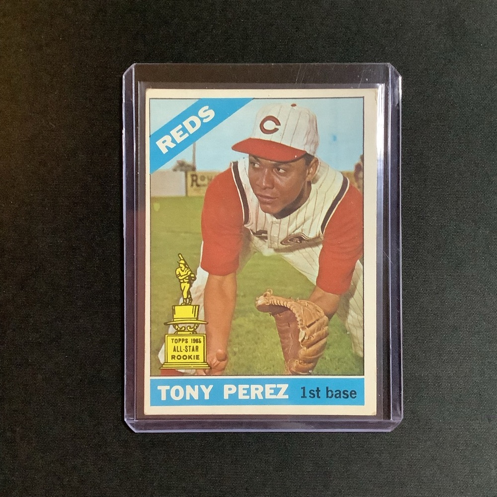 1966 Topps Baseball #72 Tony Perez RC Rookie Card HOF / Cincinnati Reds